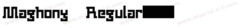 Maghony Regular字体转换